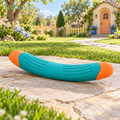 telnovi™ FetchArc Dog Retrieve Toy, Textured Rubber Fetch Baton for Interactive Outdoor Play, 10-Inch