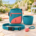 telnovi™ CuePocket Dog Training Treat Pouch Set, Adjustable Waist Bag with Removable Liner & Training Clicker